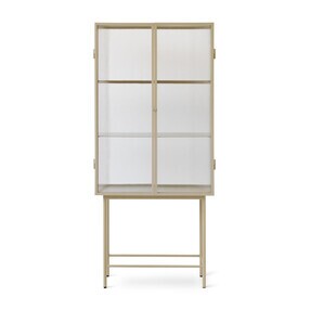 Ferm Living - Haze Vitrine geriffeltes Glas