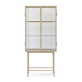 Ferm Living - Haze Vitrine geriffeltes Glas