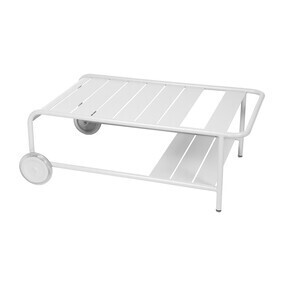 Fermob - Table de jardin basse à roulettes