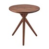 Thonet - Thonet 1025 - Table basse - noyer/Ø x H: 45 x 48cm/Taille 1