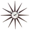 Vitra - Sunburst Clock Nelson - Wandklok - notenhout/Ø47cm