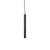 NORR 11 - Pipe One LED - Pendellamp - zwart/kabel zwart/Ø 3,5cm/ H: 40cm/80-90lm