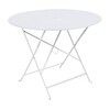 Fermob - Floréal Folding Table Ø96cm - cotton white/lacquered/with parasol hole/H 73cm