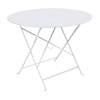 Fermob - Floréal Klapptisch Ø96cm - baumwoll weiß/lackiert/mit Sonnenschirmloch	/H 73cm