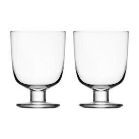 Verre à eau sur pied Kastehelmi 26cl lot de 2 de Iittala