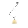 Artemide - Tolomeo Sospensione Decentrata Deckenleuchte - aluminium/Schirm Pergament/Ø32cm/BxH 154x80cm