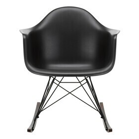 Vitra - Eames Plastic Armchair RAR RE schommelstoel zwart