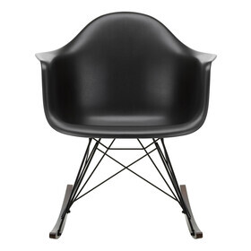 Vitra - Eames Plastic Armchair RAR RE Schaukelstuhl schwarz Ahorn dunkel