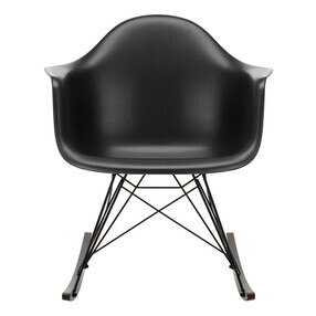Vitra - Fauteuil à bascule Eames Plastic Armchair RAR RE noir érable foncé