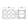 Magis - Bottle Rack Stackable - line drawing