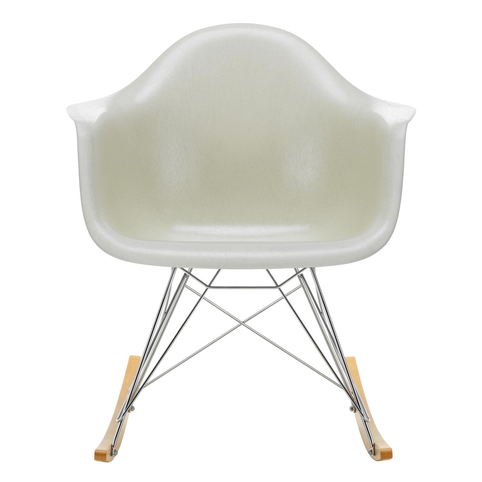 eames fiberglass armchair rar rocking chair chromed base