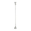Tecnolumen - ES 57 LED - Vloerlamp - grijs/1788Im/2700 K/frame chroom/H 171cm/Ø 13cm