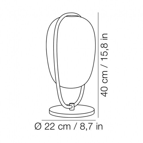 Kundalini - Lannà Table Lamp - line drawing