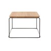 freistil Rolf Benz - freistil 151 Coffee Table Rectangular - natural/table top oak 58x58cm/WxHxD 61x39x61cm/black base (RAL9005): powder coated