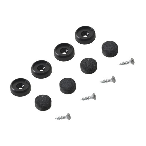 Vitra - Vitra Felt Glider DAW/DSW/DKW - black/4 pieces
