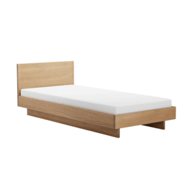 OUT Objekte unserer Tage - Zians XSmall eenpersoonsbed 90x200cm met hoofddeel en doorlopende poot