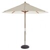 Skagerak - Catania - Parasol Ø270 cm - naturel/onderstel hout/stang Ø 3,5cm/zonder poot