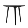 &tradition - In Between SK3 Side Table - stained black oak/H 73cm/Ø 90cm