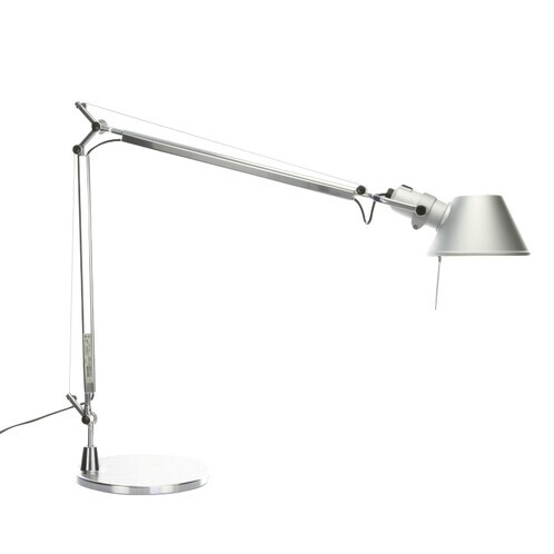 Artemide - Tolomeo Tavolo LED Tischleuchte - aluminium/matt/mit Tischfuß/BxH 78x64.5cm/3000K/410lm