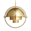 Gubi - Multi-Lite Suspension Lamp Brass - brass/Ø 36cm/cable gold