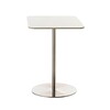 Magis - Passe Partout Table Bistro square - white/frame stainless steel mat/H x L x W : 73 x 47 x 47cm/Size 1