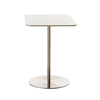 Magis - Passe Partout Bistrotisch quadratisch - weiß/Gestell Edelstahl satiniert/H x L x B: 73 x 47 x 47cm/Größe 1