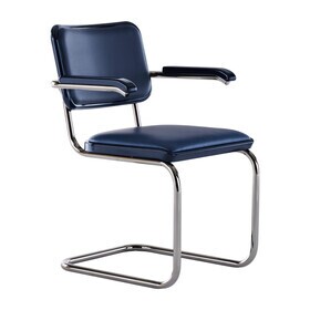 Thonet - JS. THONET a personal Interpretation by Jil Sander S 64 P Serious sledestoel met armleuningen