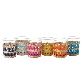 pols potten - Becher inkl. Schilfhalter 6er Set