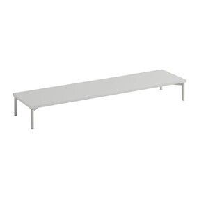 Muuto - Stacked 2.0 Podium mit Rohrgestell 131x35cm