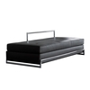 ClassiCon - Day Bed Eileen Gray - Banquette-Lit - noir/cuir Classic 9300/piètement chromé/190x86cm