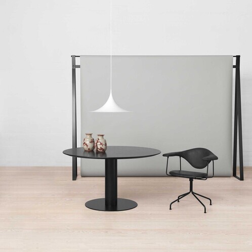 Gubi - 2.0 Dining Table Tisch Gestell schwarz Ø130cm