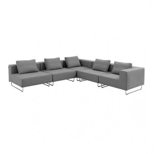 Softline - Ohio Cushion 62x45cm - light grey/felt 620