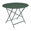 Fermob - Floréal Klapptisch Ø96cm - zederngrün/lackiert/mit Sonnenschirmloch	/H 73cm