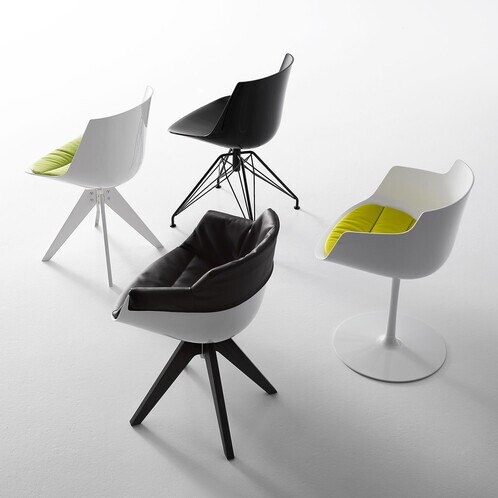 MDF Italia - Flow Slim - Fauteuil piètement LEM