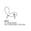 Cappellini - Embryo Chair - Chaise - dessin au trait