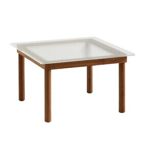 HAY - Table basse Kofi structure noyer 60x60cm