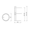 ClassiCon - Adjustable Table E 1027 Beistelltisch - Strichzeichnung
