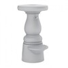 Moooi - New Antiques Low Barhocker - hellgrau/inkl. festem Sitzkissen/H 66cm