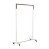 FROST - Bukto - Portemanteau avec roues 100cm - blanc-or/PxHxP 102,8x150x30cm/avec 4 roues, 2 arrêts
