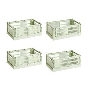 HAY - Colour Crate Korb recycelt S 4er Set