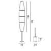 Foscarini - Havana Outdoor - Lampadaire - dessin au trait
