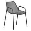 emu - Round - Tuin Armleunstoel - antiekijzer/poedercoating/BxHxD 63x79x58cm