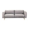 Muuto - Rest Sofa 2-Sitzer - hellgrau/Stoff Vancouver 14/200x72x92cm/Gestell eiche