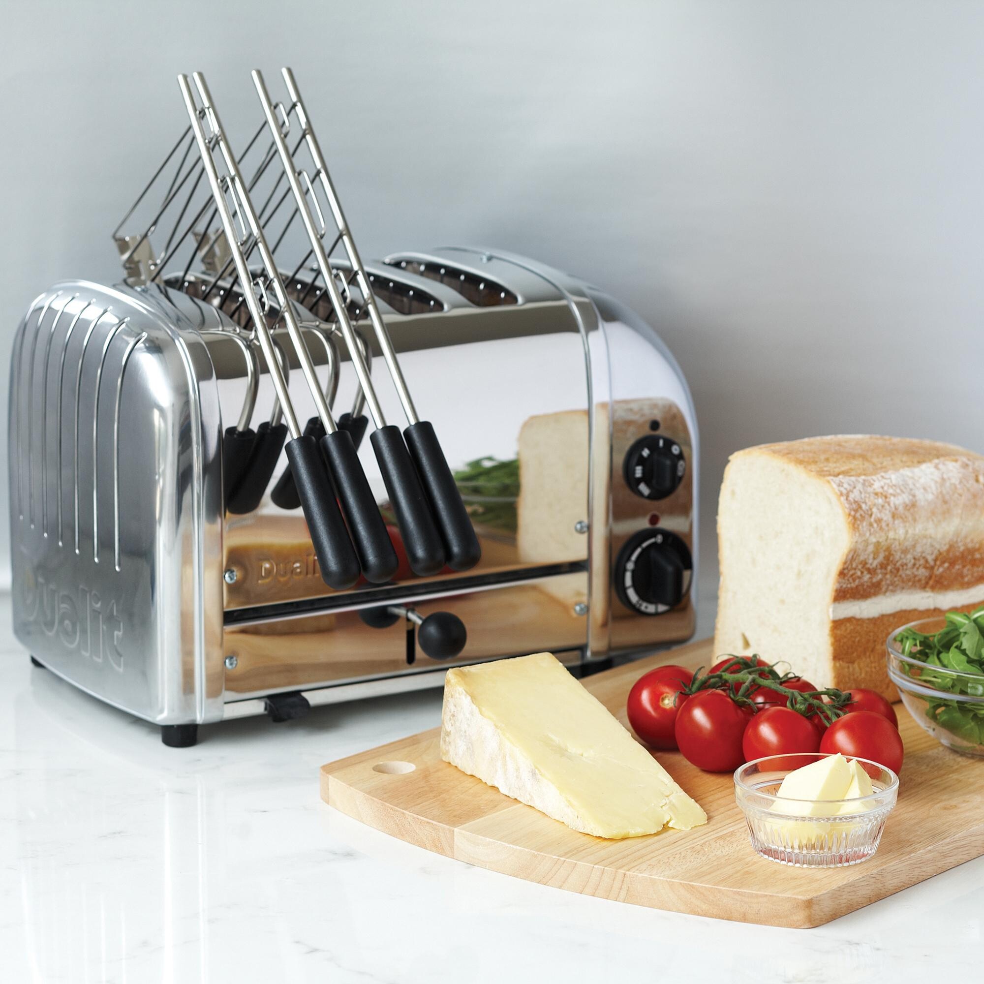 Dualit 60144 Classic Vario Schlitz Toaster 6 Scheibe Poliertes Chrom Edelstahl 