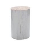 white log side table