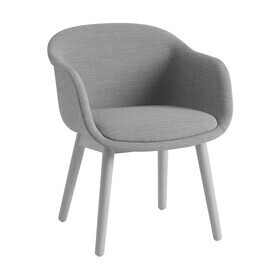 Muuto - Fiber Conference Armchair with Wooden Frame