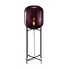 pulpo - Oda Big - Lampe à poser H 140cm - aubergine/transparent/structure noir
