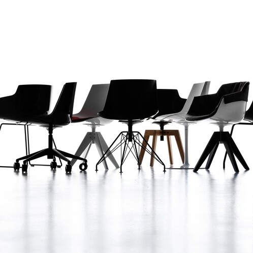 MDF Italia - Flow Chair With Oaken Legs VN