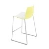 Arper - Catifa 46 0474 Bar Stool Low Bicolour Frame Chrome - white/yellow/seat shell glossy/inside matt/frame chromed/seat height 64cm/new colour