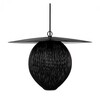 Gubi - Satellite Pendelleuchte M - Mitternachtsschwarz/Pulverlackiert/H 31,5cm, Ø 21,8cm/Kabel schwarz